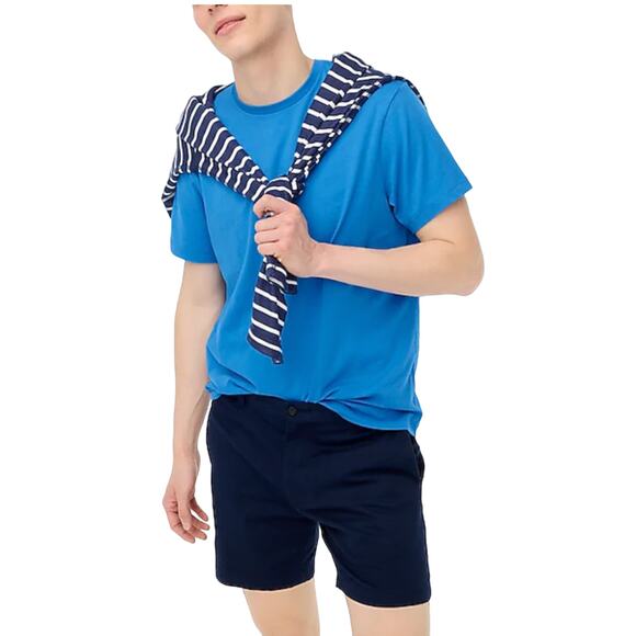 NWT J. Crew Men's Sail Blue Washed Jersey Tee - Picture 9 of 11